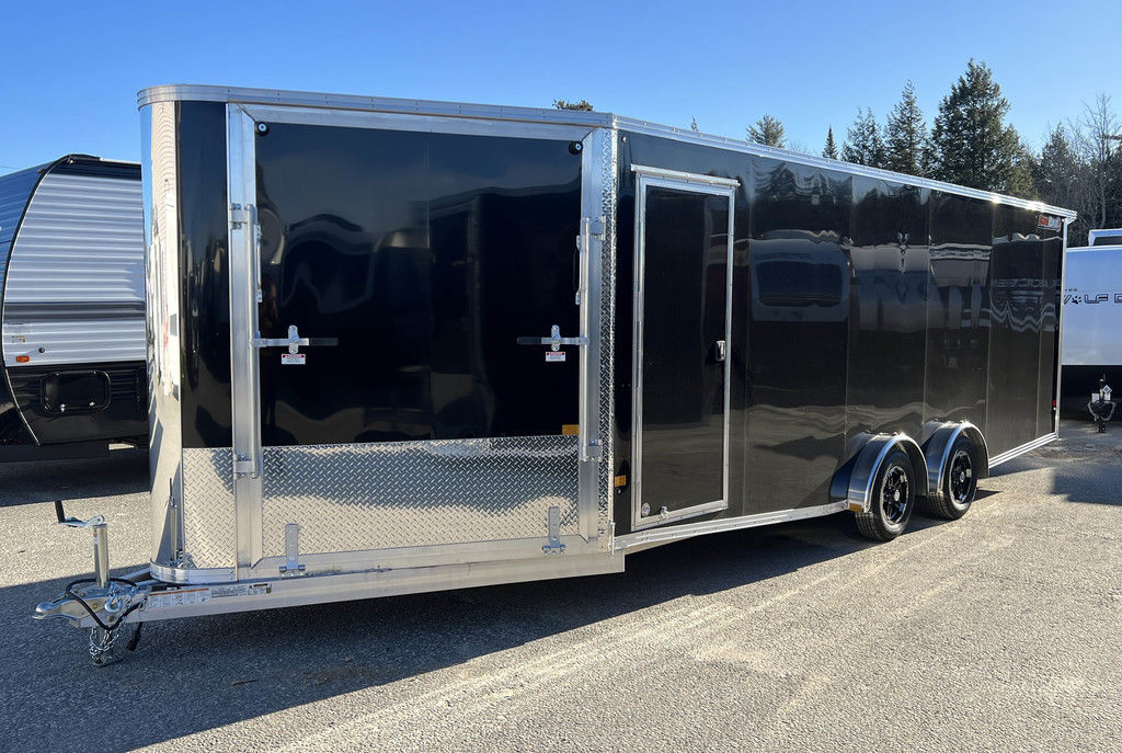 2024 Sno Pro 7.5×22 Aluminum 4-Place Drive In/Out w/Extra Height, Mats & Guides, Canopy - Image 22