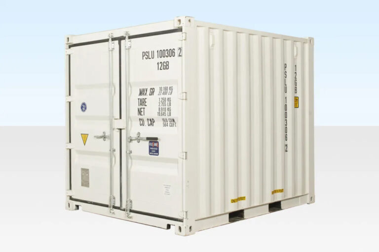 10ft x 8ft Shipping Container (One Trip) White (RAL 9003) - Image 2