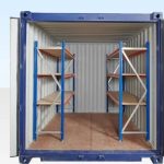 Adjustable, Heavy Duty Two Tier Racking For Rear Of Container