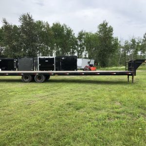 2002 Kaufman Trailers 101X40 Gooseneck Equipment Trailer w/Toolbox