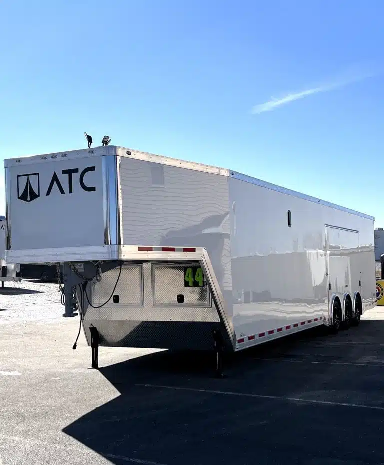 Enclosed ATC Gooseneck Car Trailer 2026 44ft. Aluminum ROM 500 w/Aluminum Wheels 5790