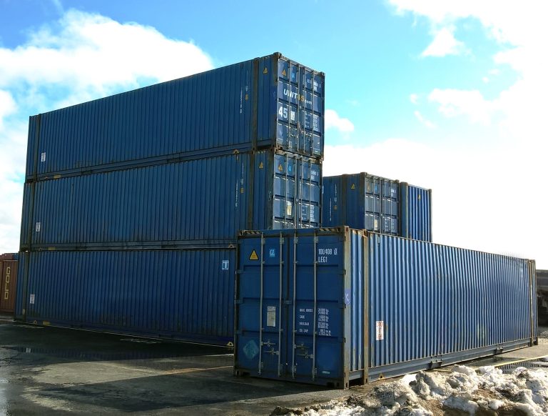 45′ HCPW Shipping Container Blue (RAL 5013) - Image 3