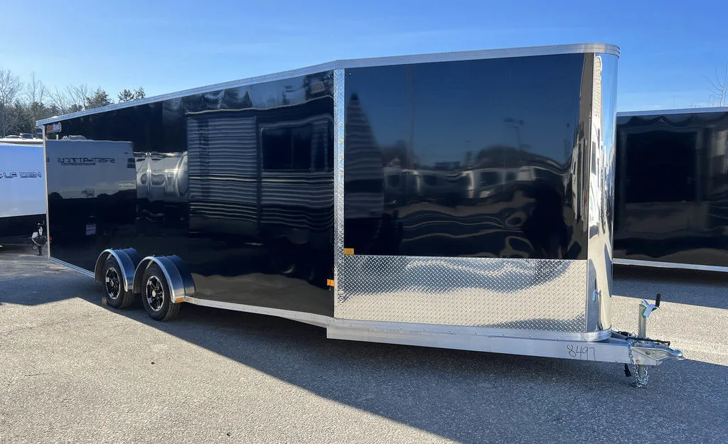 2024 Sno Pro 7.5×22 Aluminum 4-Place Drive In/Out w/Extra Height, Mats & Guides, Canopy - Image 4
