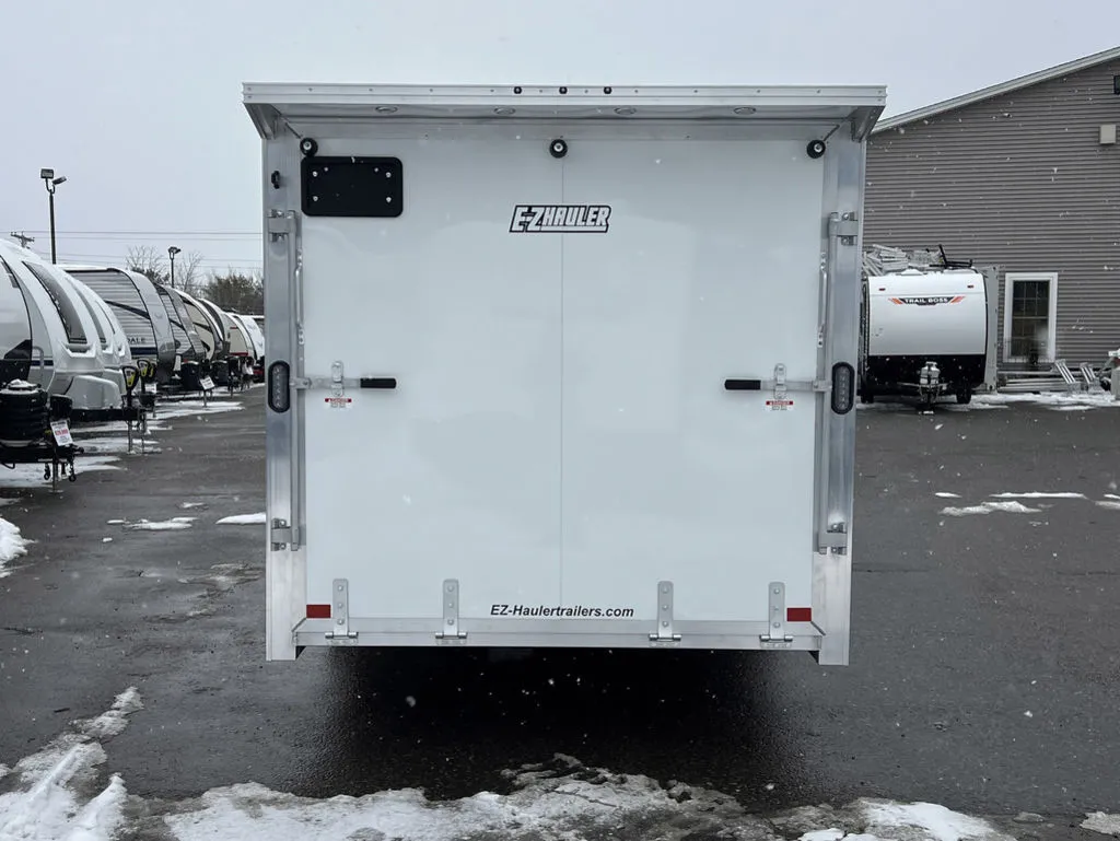 2024 E-Z Hauler 7×24 Aluminum 4-Place Drive In/Out w/Tapered Ramps, Rear Canopy - Image 7