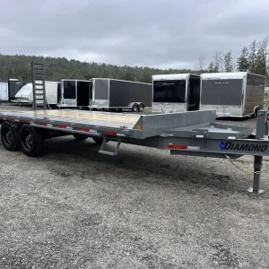 2024 Diamond C 8.5×20 20K Deckover Equipment Trailer w/ 72” Flip-Knee Ramps