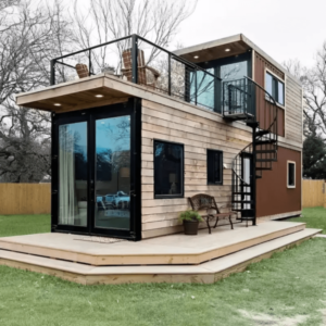 2 Story Shipping Container Home With Rooftop