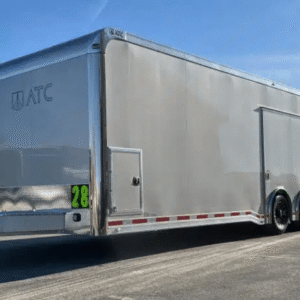 Enclosed ATC Car Trailer 2026 28ft. Aluminum ROM 550 w/LifeTrac & Large Escape Door 5950