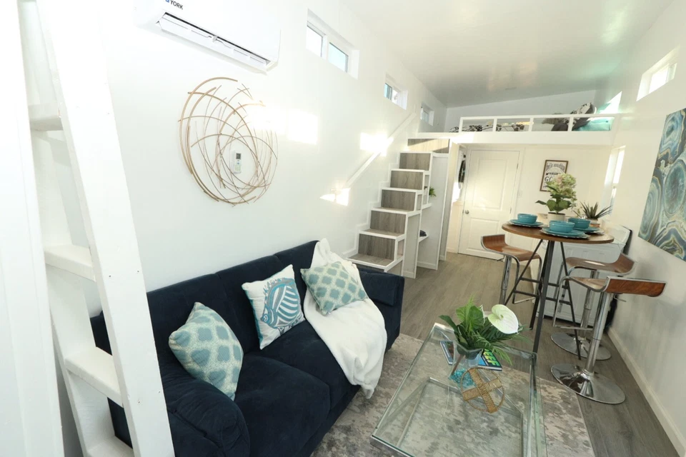 9 x 32 MODERN CARAVAN DUAL LOFT Tiny house for sale on wheels READY TO SHIP - Image 2