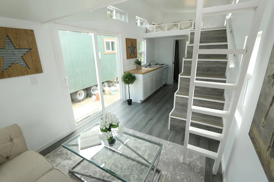 9 x 24 New Tiny Home on Wheels full kitchen bath & master bedroom bottom floor - Image 17