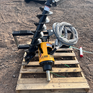 2026 Belltec Auger Drive & 9" Rock Bit Skidsteer Attachment - Image 5