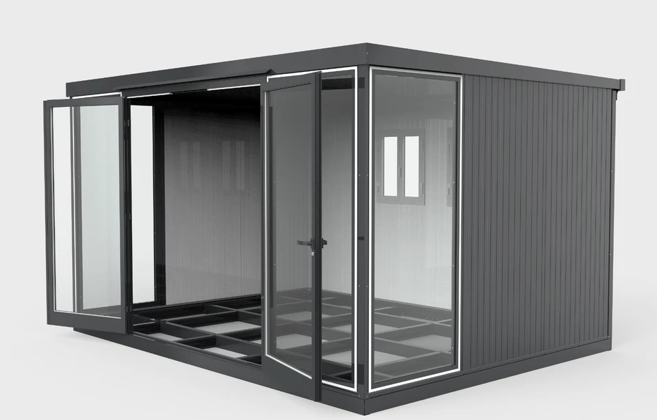 Duramax 13x10 Garden Glass Room, Outdoor Office, Shelter, and Insulated Building - Image 7