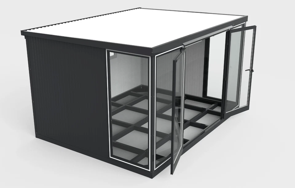 Duramax 13x10 Garden Glass Room, Outdoor Office, Shelter, and Insulated Building - Image 5