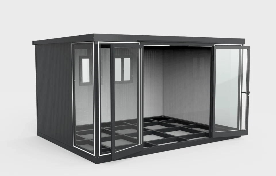 Duramax 13x10 Garden Glass Room, Outdoor Office, Shelter, and Insulated Building - Image 4