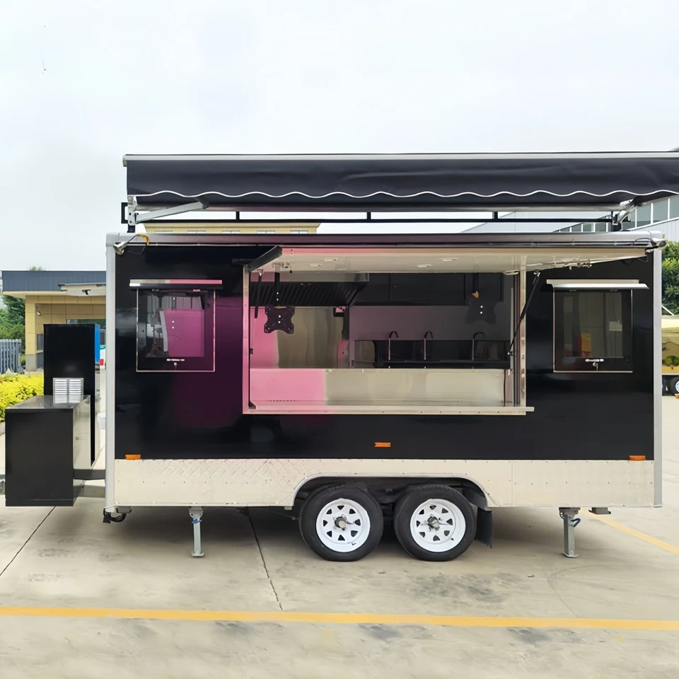 Food Trailer Food VAN Food Truck Mobile Trailer Fast Food Shop - Image 6