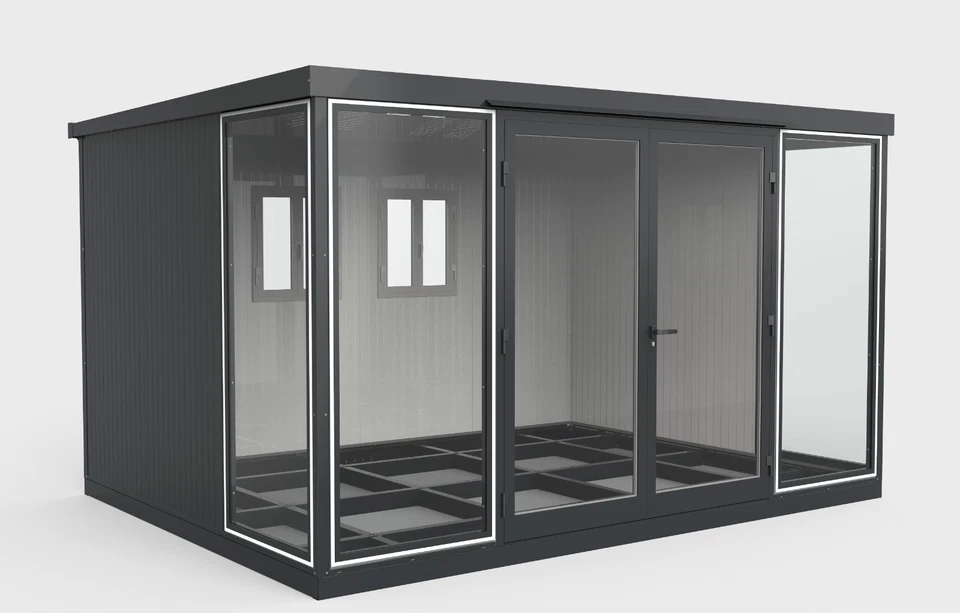 Duramax 13x10 Garden Glass Room, Outdoor Office, Shelter, and Insulated Building - Image 16