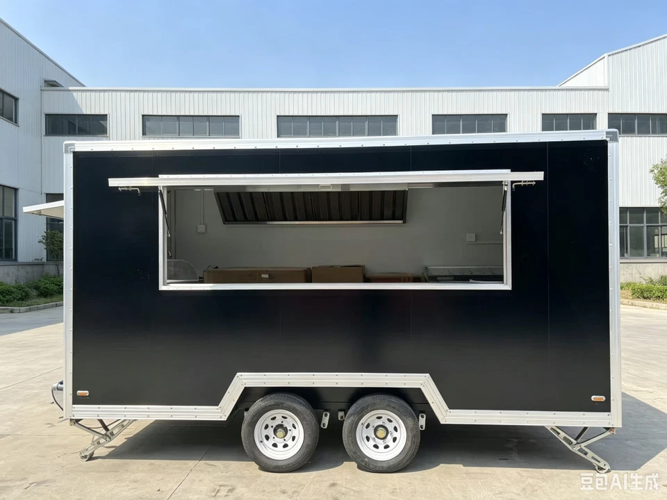 Concession Cart Outdoor Food Truck Trailer Mobile bar Trailer Deposit - Image 3