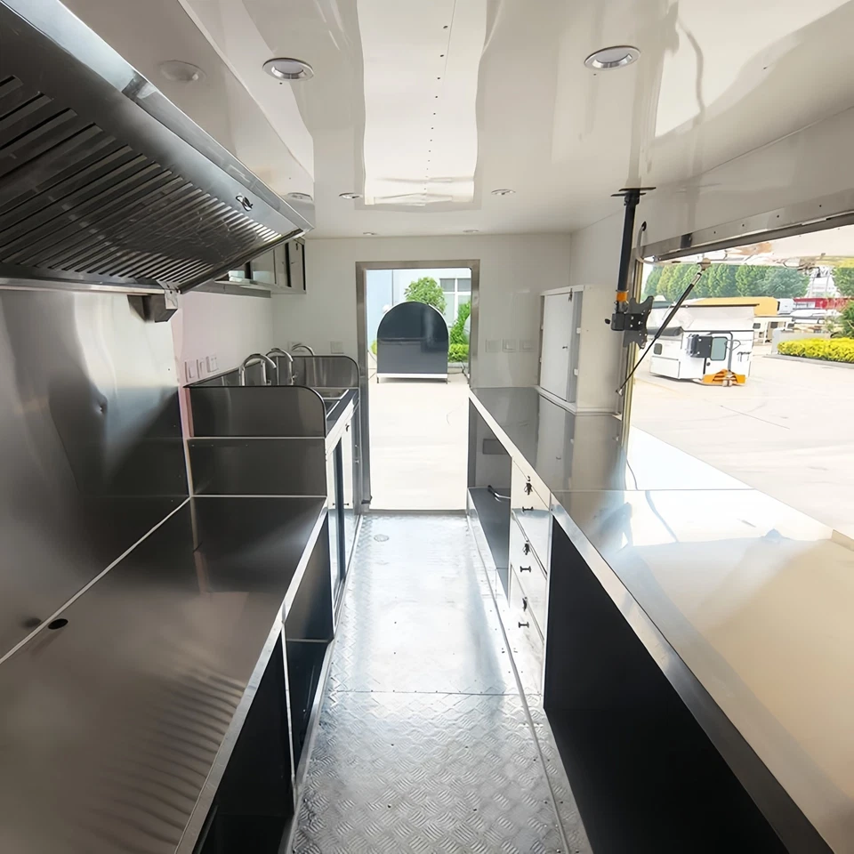 Food Trailer Food VAN Food Truck Mobile Trailer Fast Food Shop - Image 3