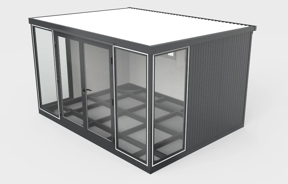 Duramax 13x10 Garden Glass Room, Outdoor Office, Shelter, and Insulated Building - Image 14
