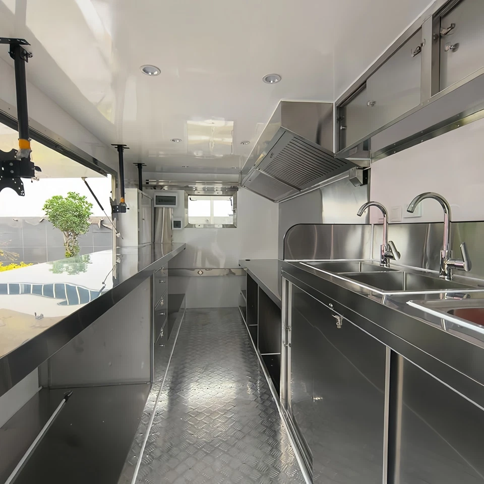 Food Trailer Food VAN Food Truck Mobile Trailer Fast Food Shop - Image 2