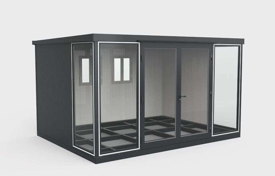 Duramax 13x10 Garden Glass Room, Outdoor Office, Shelter, and Insulated Building - Image 12